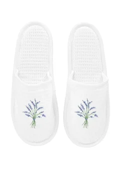 Slippers White Waffle