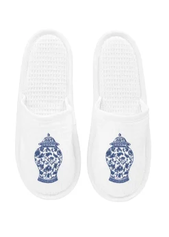 Slippers White Waffle