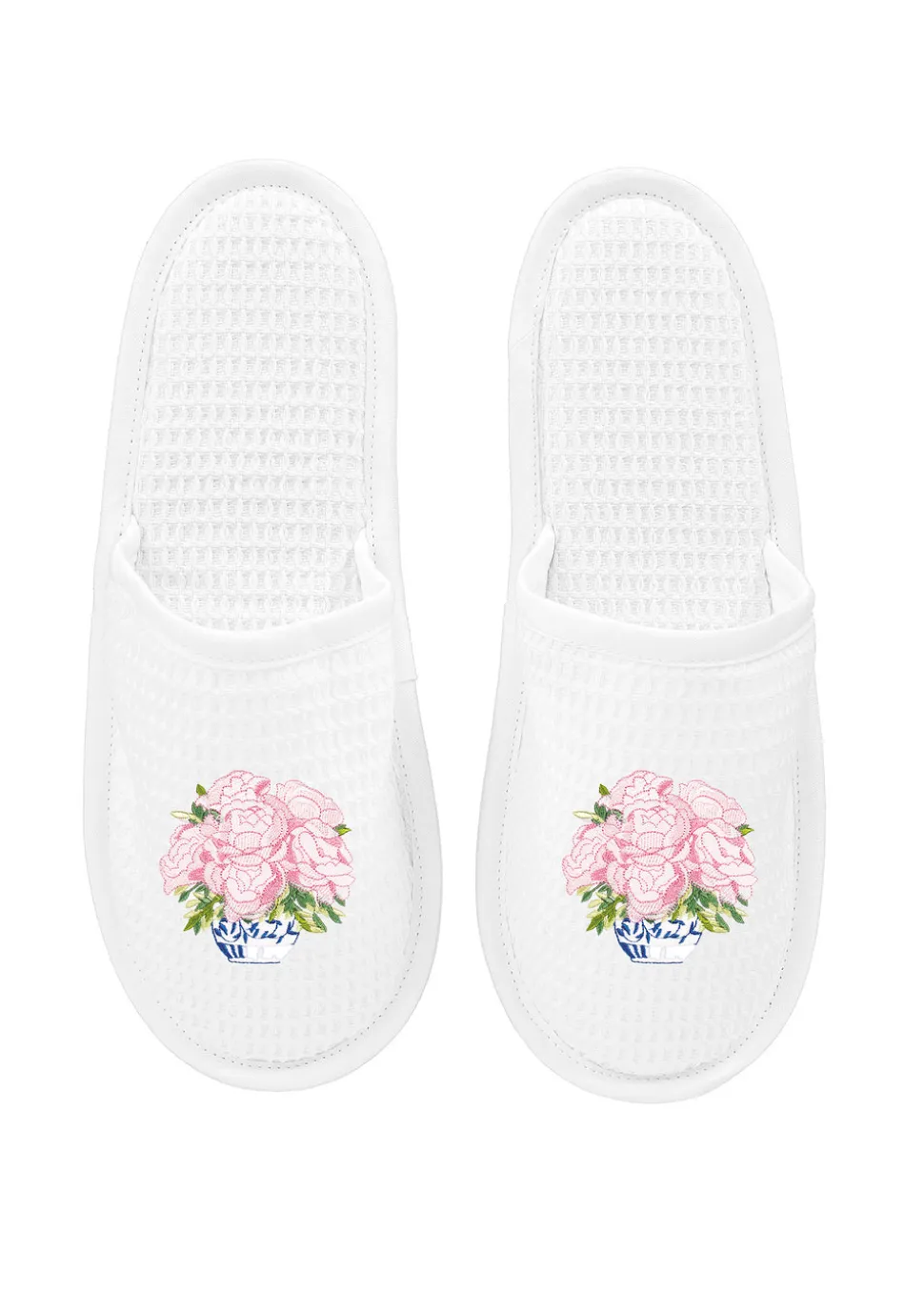 Slippers White Waffle