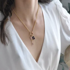 Small Belcher Chain with Bolt Clasp