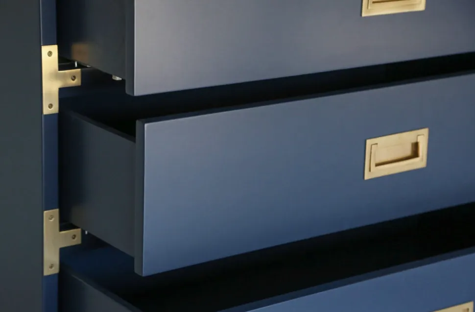 Small Carlyle Campaign Dresser in Navy