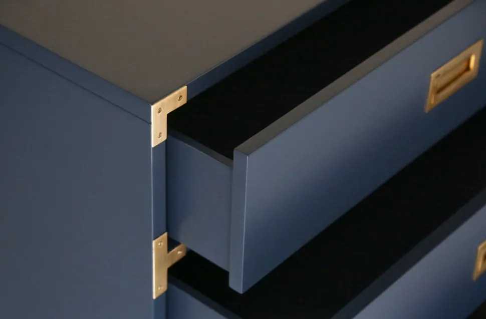 Small Carlyle Campaign Dresser in Navy