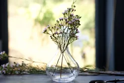 Small Crystal Vase with Stars Design