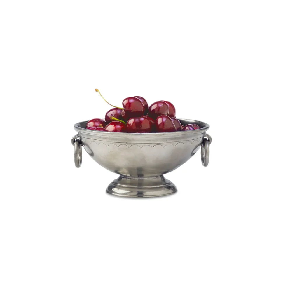 Small Footed Bowl with Rings