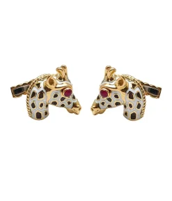 Small Giraffe Cuff Links