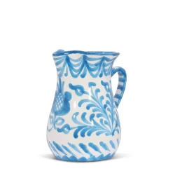 Small Pitcher With Hand Painted Designs