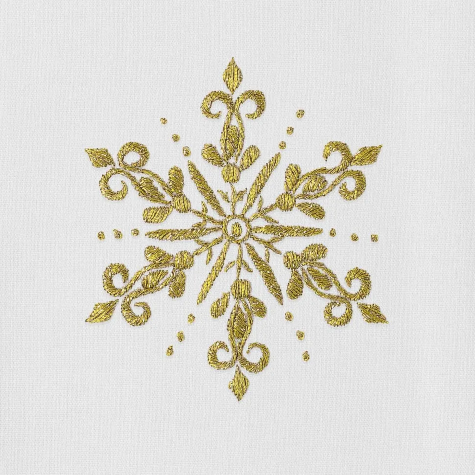 Snowflake Gold Hand Towel