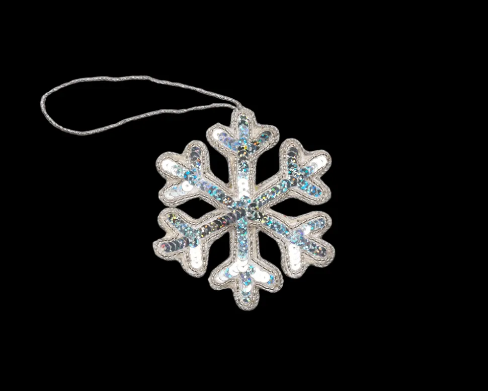 Snowflake Silver Ornament