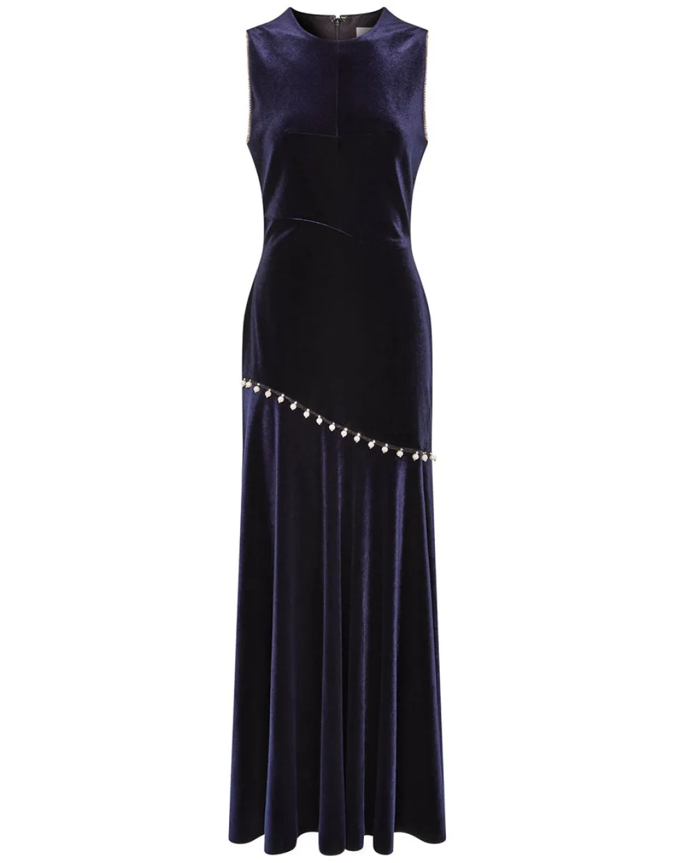 Sole Velvet Maxi Dress in Navy