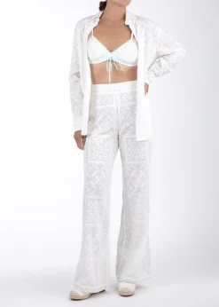 Something Blue Pants in White