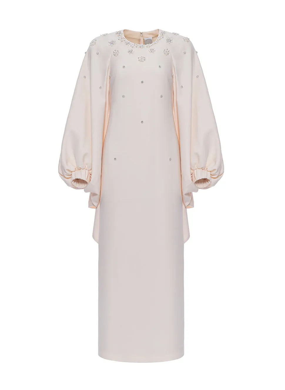 Sondra Midi Dress White Embellished Sable