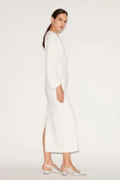 Sondra Midi Dress White Embellished Sable