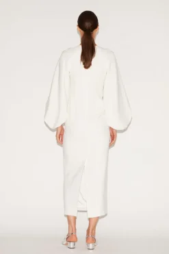 Sondra Midi Dress White Embellished Sable