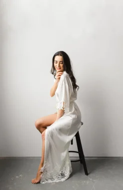 Sophia Silk Bridal Robe