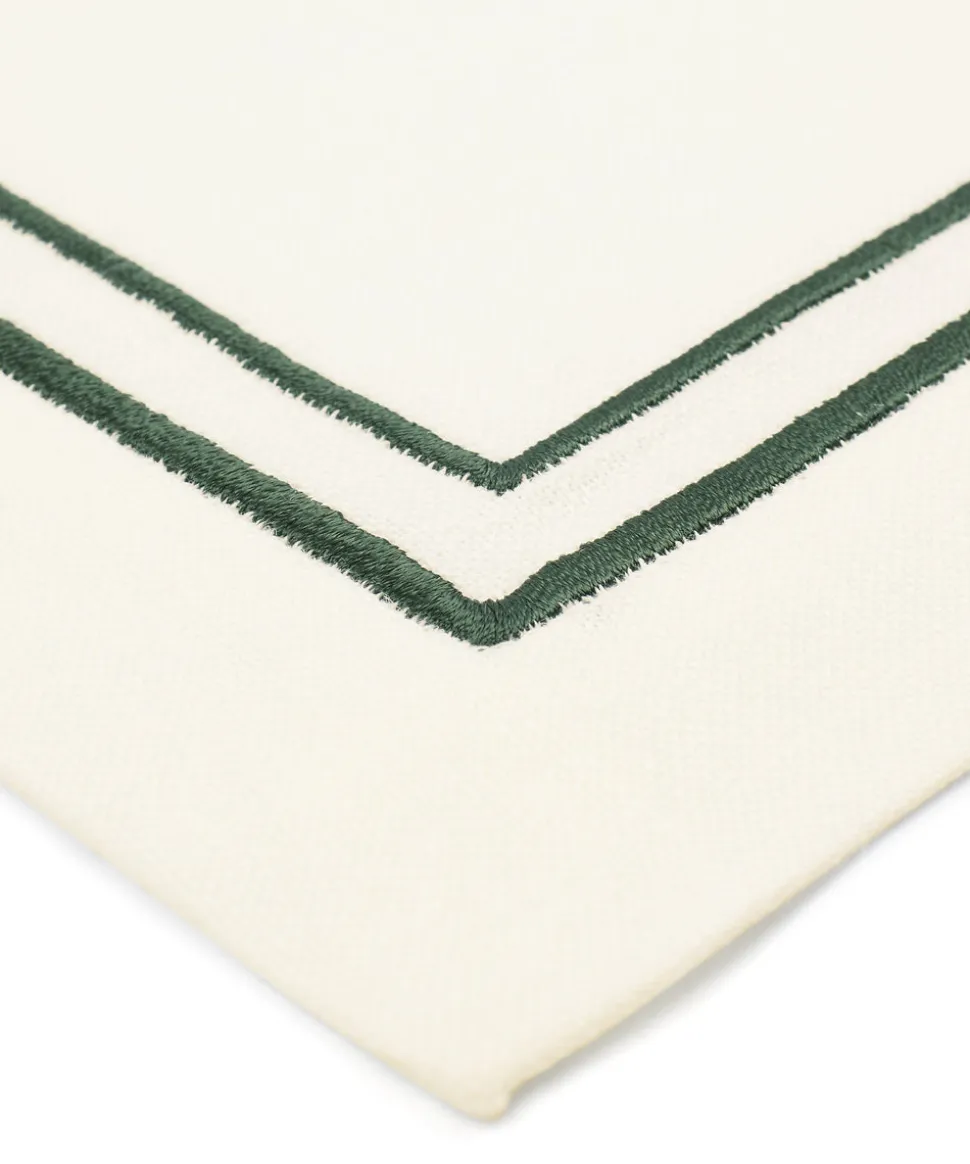 Sophie Classic Two Cord Napkin in Forest Green