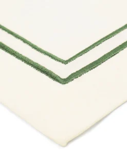 Sophie Classic Two Cord Napkin in Moss Green