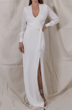 Soraya Silk Skirt with Front Slit