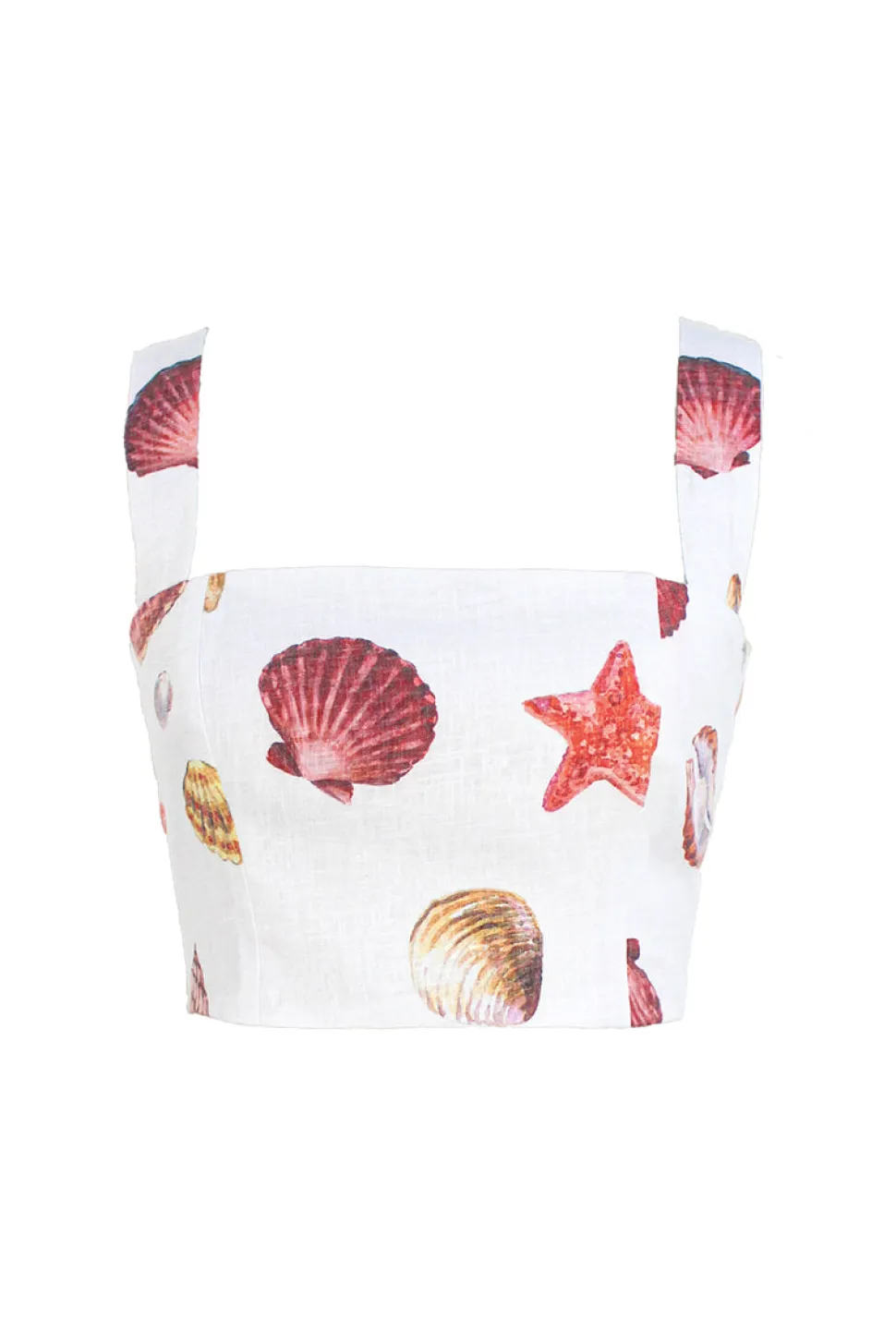 Sotavento Top in Conchitas White Print