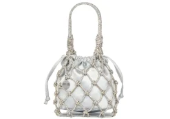 Sparkle Net Pouch In Silver