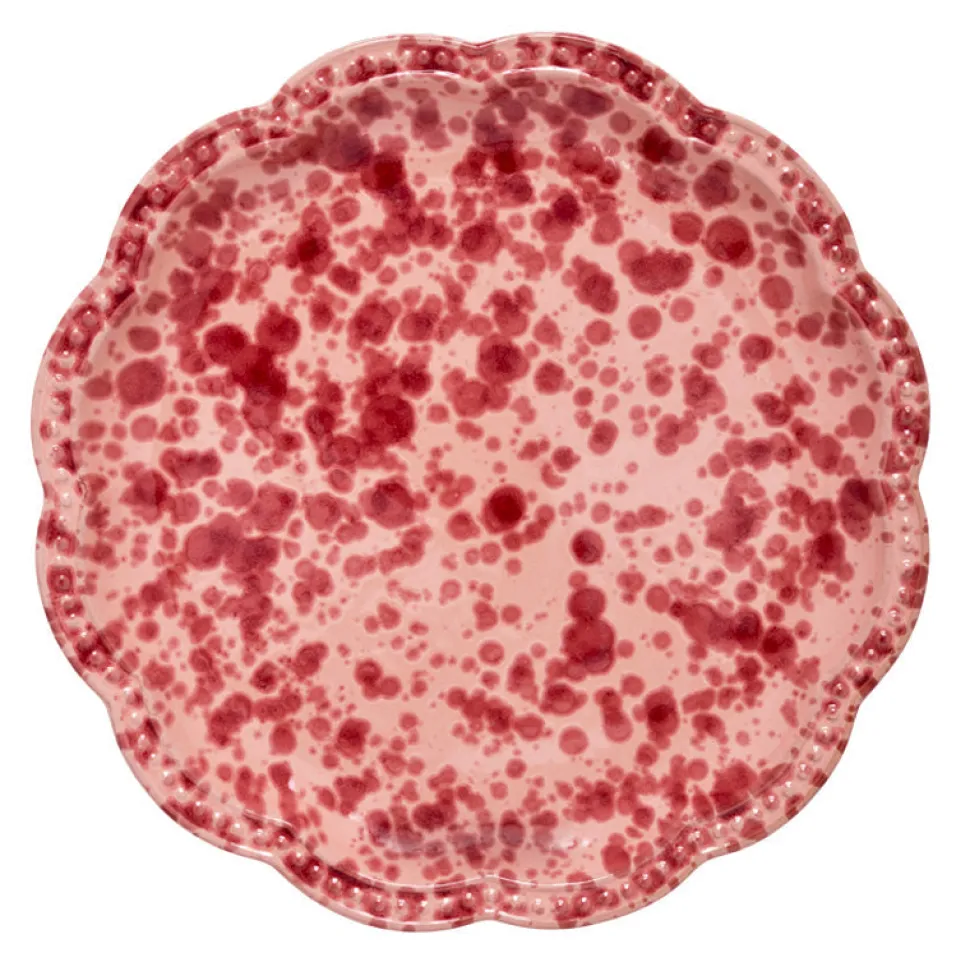 Speckled Dinner Plate in Pink