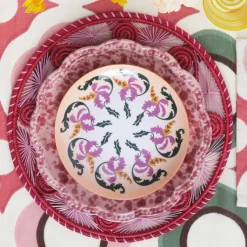 Speckled Dinner Plate in Pink