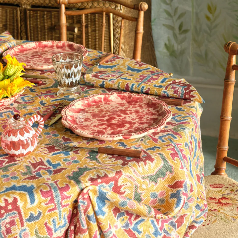 Speckled Dinner Plate in Pink