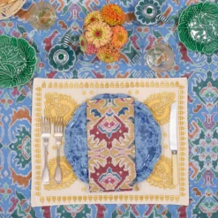 Speckled Dinner Plate in Blue