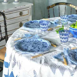 Speckled Dinner Plate in Blue