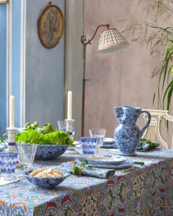 Speckled Pitcher in Blue