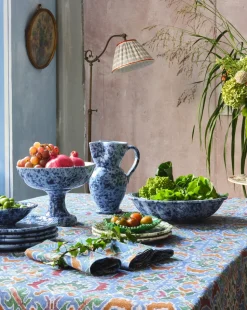 Speckled Serving Bowl in Blue