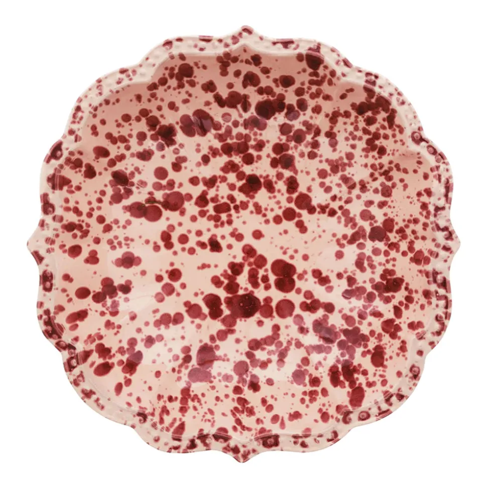 Speckled Serving Bowl in Pink