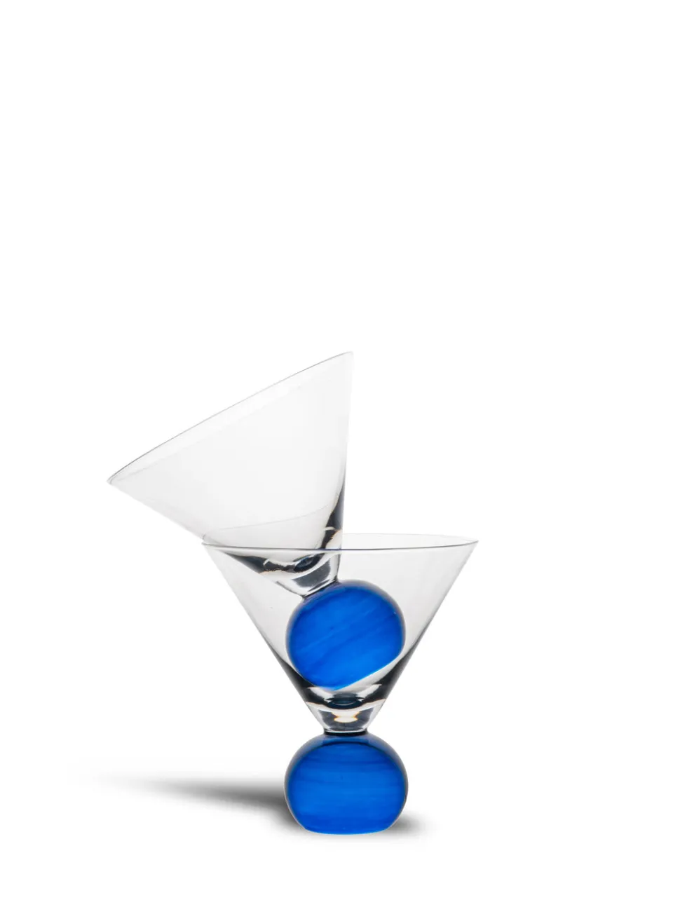 Spice Glasses, Ball-Stem Martini Glass, Set of Two