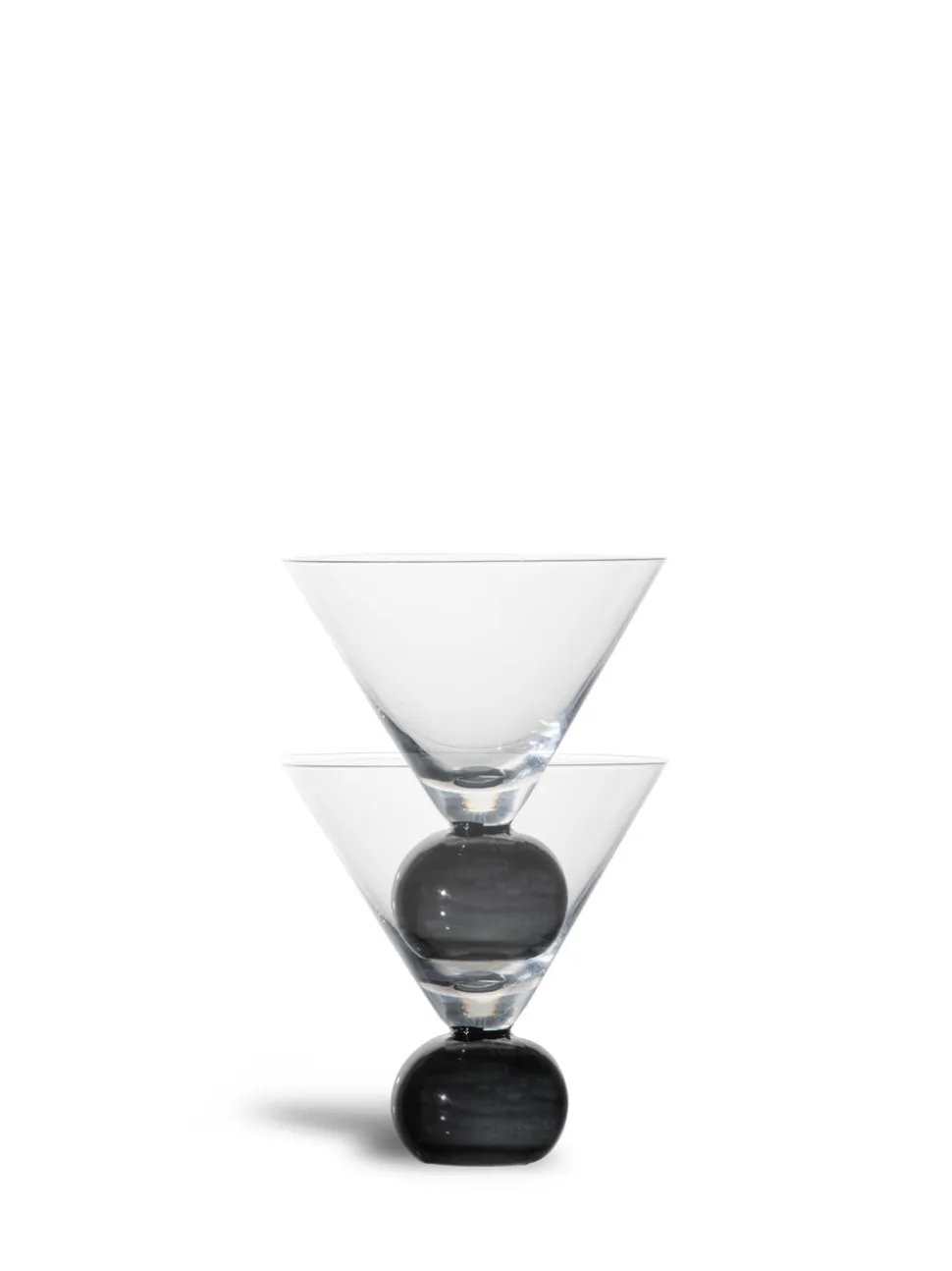 Spice Glasses, Ball-Stem Martini Glass, Set of Two