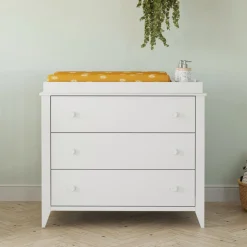 Sprout 3-Drawer Changer Dresser with Removable Changing Tray in White