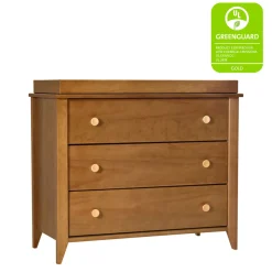 Sprout 3-Drawer Changer Dresser with Removable Changing Tray in Chestnut & Natural