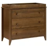 Sprout 3-Drawer Changer Dresser with Removable Changing Tray in Natural Walnut