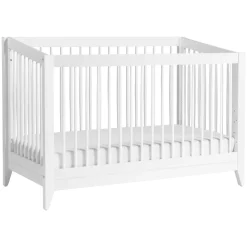 Sprout 4-in-1 Convertible Crib with Toddler Bed Conversion Kit in White