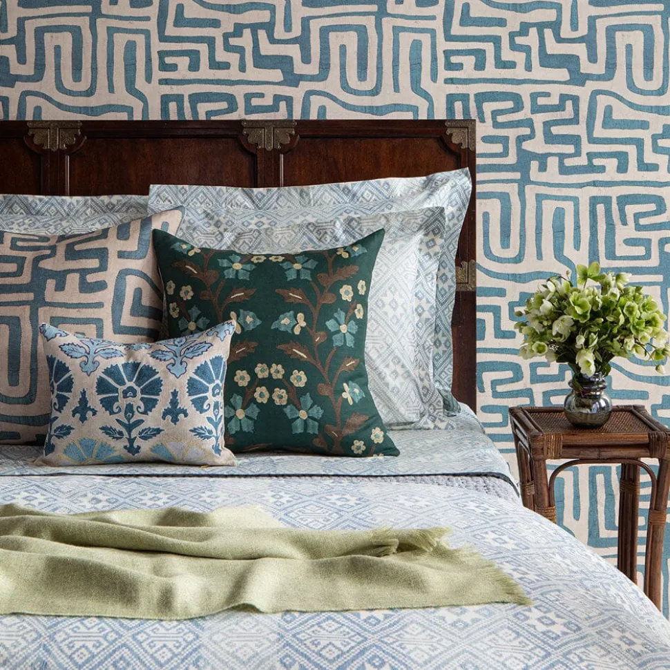 Spruce Tree of Life Suzani Pillow
