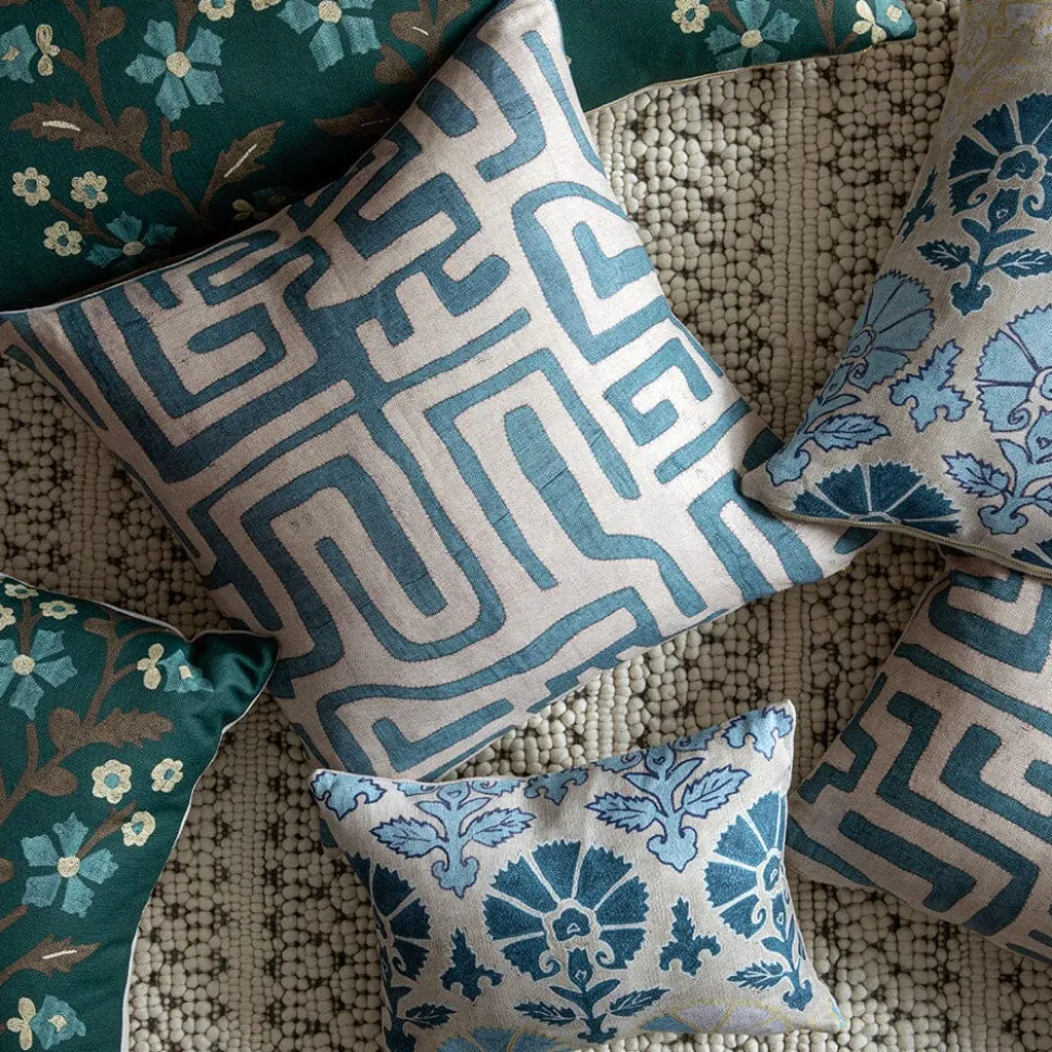 Spruce Tree of Life Suzani Pillow