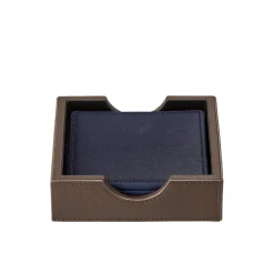 Square Coaster Set in Blue