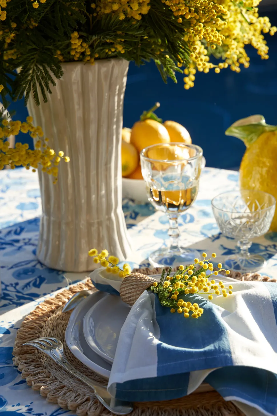 St. Tropez Napkins in Blue, Set of 6