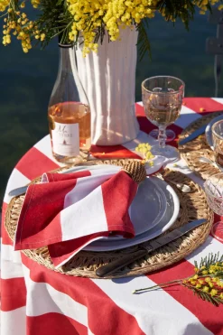 St. Tropez Tablecloth in Red
