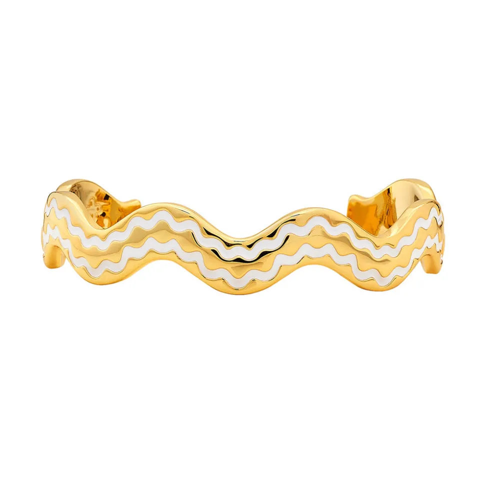 Stacking Squiggle Cuff in Ivory