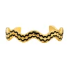 Stacking Squiggle Cuff in Navy