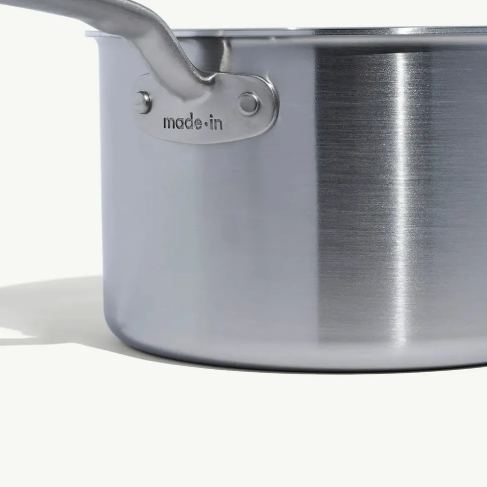 Stainless Clad Saucepan in 4 QT