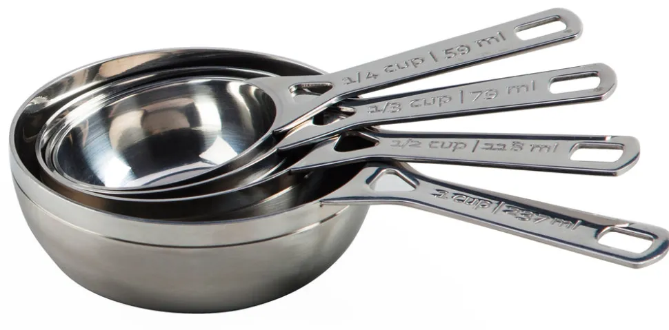 Stainless Steel Measuring Cups, Set of 4