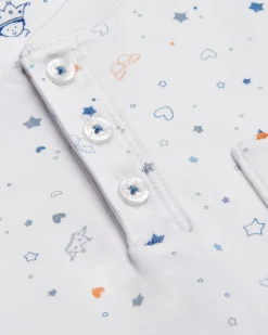 Star & Crown Pajama in Child Blue
