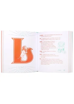 Stationery Card Set with Book in Orange