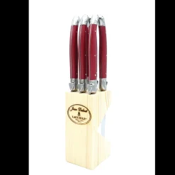 Steak Knives In Block, Set of 6
