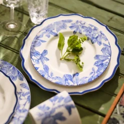 Stella Scalloped Blue Dinner Plate